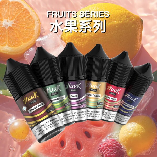 HUUK虎克惡魔系列菸油｜水果×茶香×能量飲｜30mg 30ml